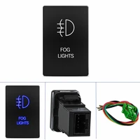 32mm 12v push switch blue led fog light for toyota 100 series tacoma tundra car high quality car dashboard indicator