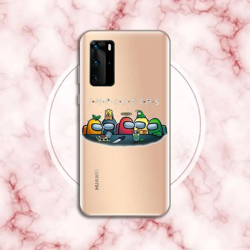 

casual games Among Us Phone Case Transparent for Huawei P honor 8 10i 20 30 40 smart 2019