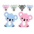 Силиконовые грызуны для новорожденных TYTY.HU Koala, силиконовые грызуны, зажим для коала, подвеска сделай сам, игрушка-прорезыватель для ухода за ребенком