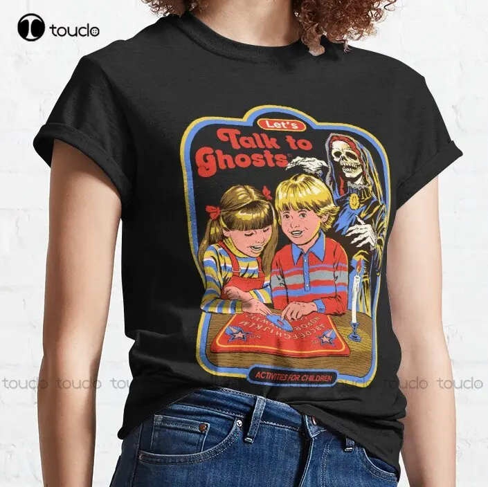

New Let'S Talk To Ghosts Classic T-Shirt Tee Shirts Women Mens Mens S-3Xl Unisex
