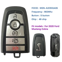 cn018112 2020 ford mustang cobra 2 way smart key with 5 button trunk starter m3n a2c931426 902 mhz frequency