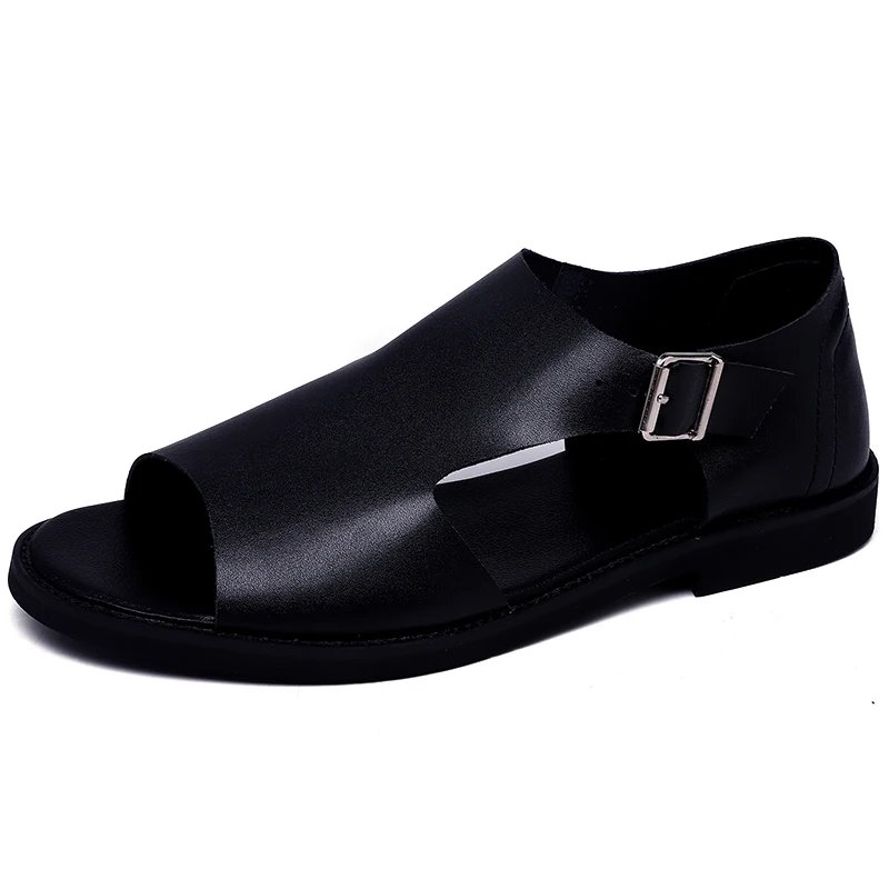 

New Summer Men Sandals 2020 Leisure Beach Men Casual Shoes High Quality Genuine Leather The Men's Sandals