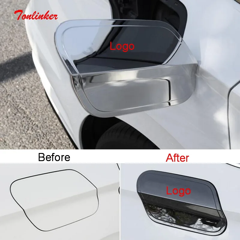 

Tonlinker Interior Car Tank Cover sticker For Volkswagen Jetta MK7 2019-20 Car styling 1 PCS Stainless steel Cover Stickers