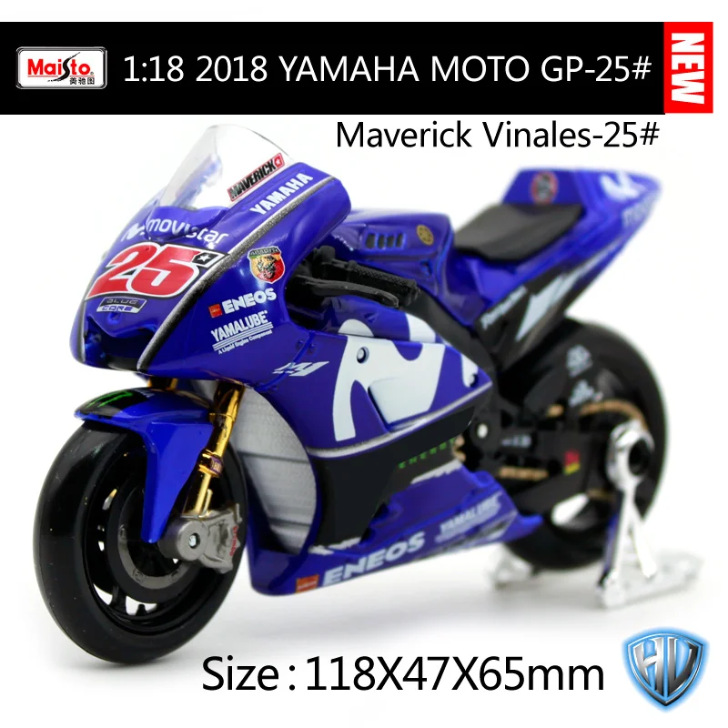31594-25 Maisto 1:18 YAMAHA 46# Валентино Росси 25# виньялес модель мотоцикла Moto GP YZR M1 Мотоцикл Модели Diecast коллекция детских игрушек подарки - Цвет: 31594-25