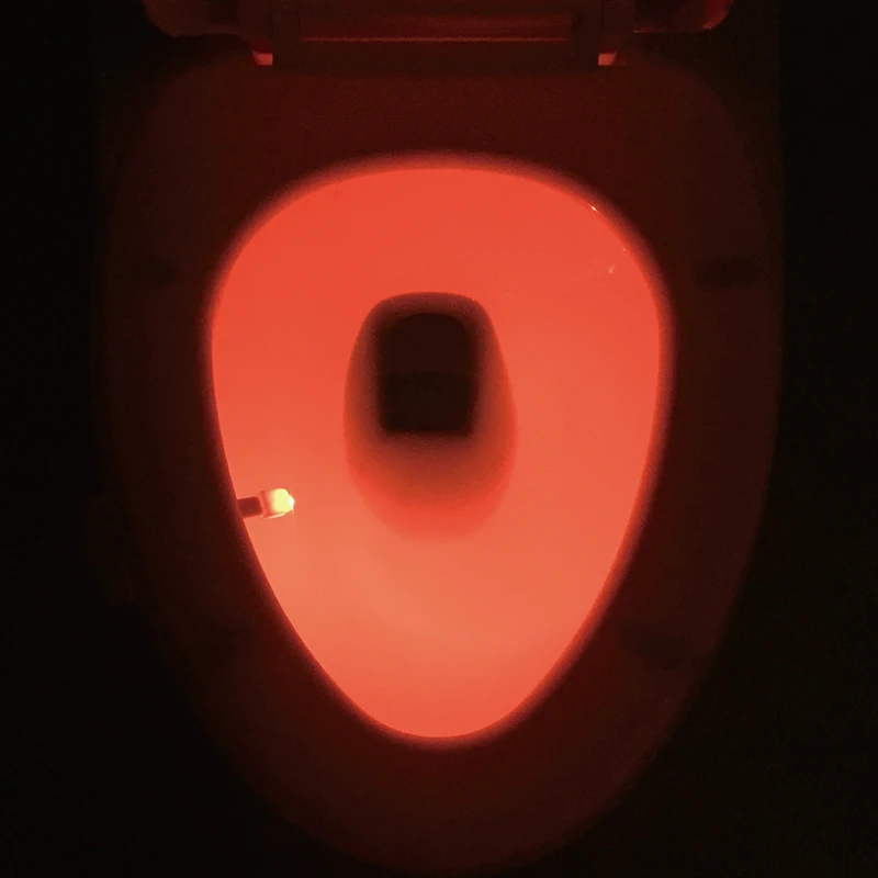 Светодиодный ночник WC Туалет водонепроницаемый PIP датчик движения Ванная комната Туалет свет ночная подсветка
