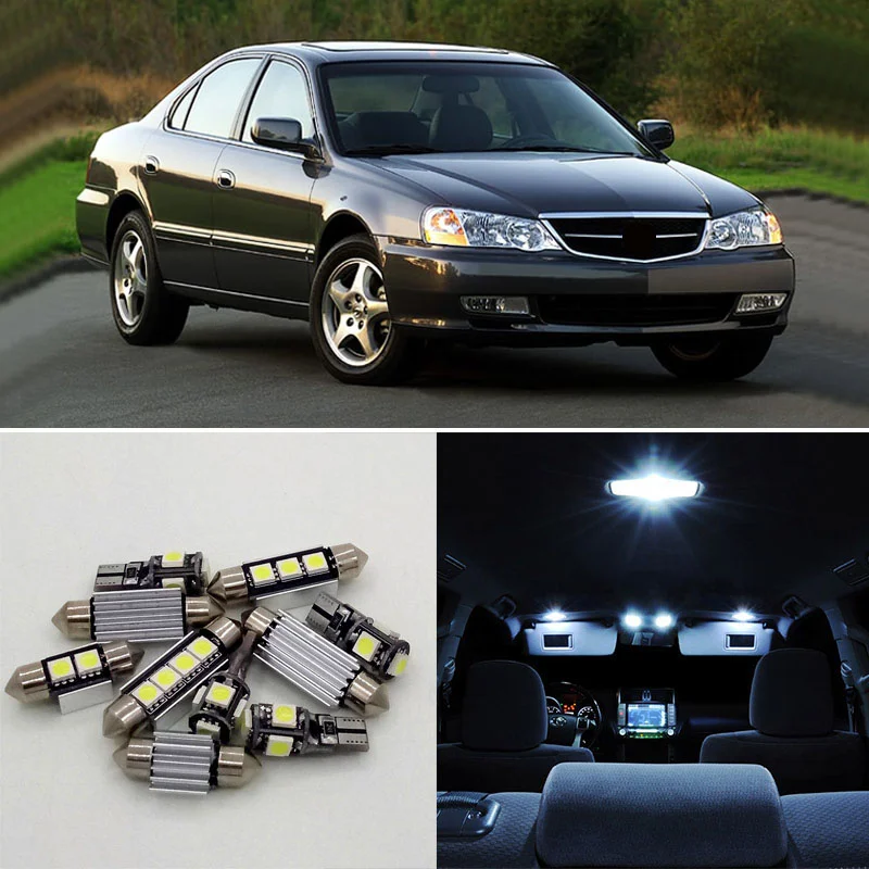 11 шт. светодиодные лампы для освещения салона автомобиля карта купол багажник