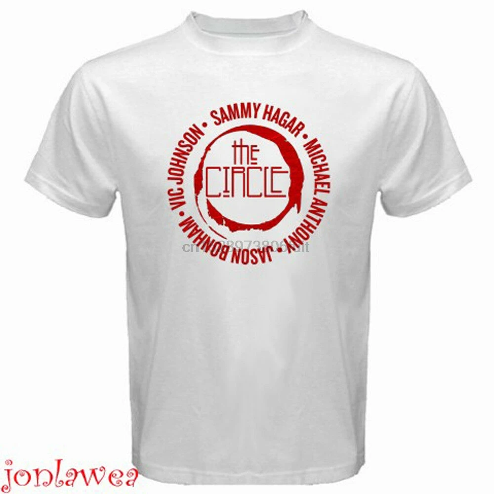 Sammy Hagar и круглый концертный логотип мужская Белая Футболка размер S до 3XL |