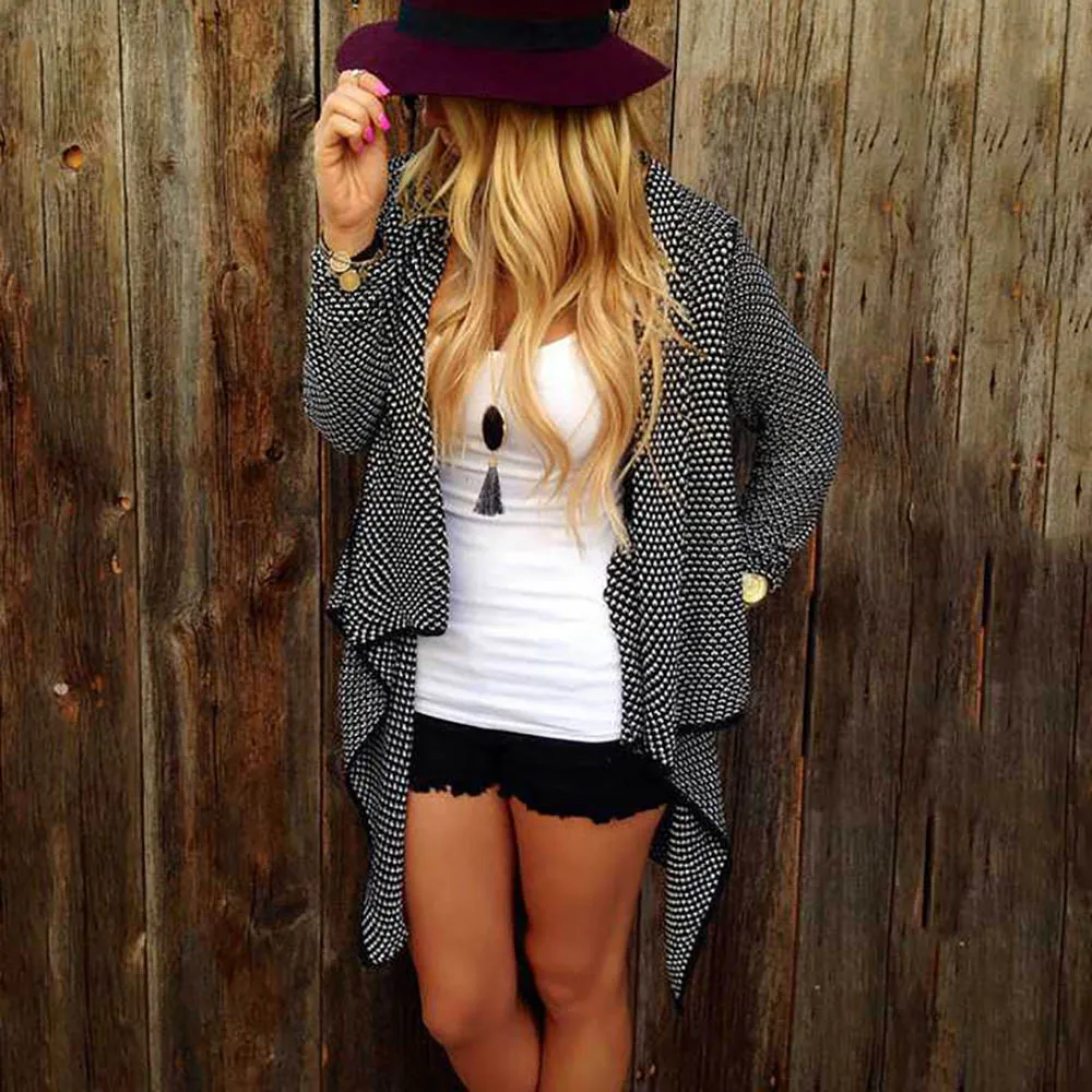 Женский вязаный кардиган SAGACE длинный с длинным рукавом для женщин осень 2020 новое