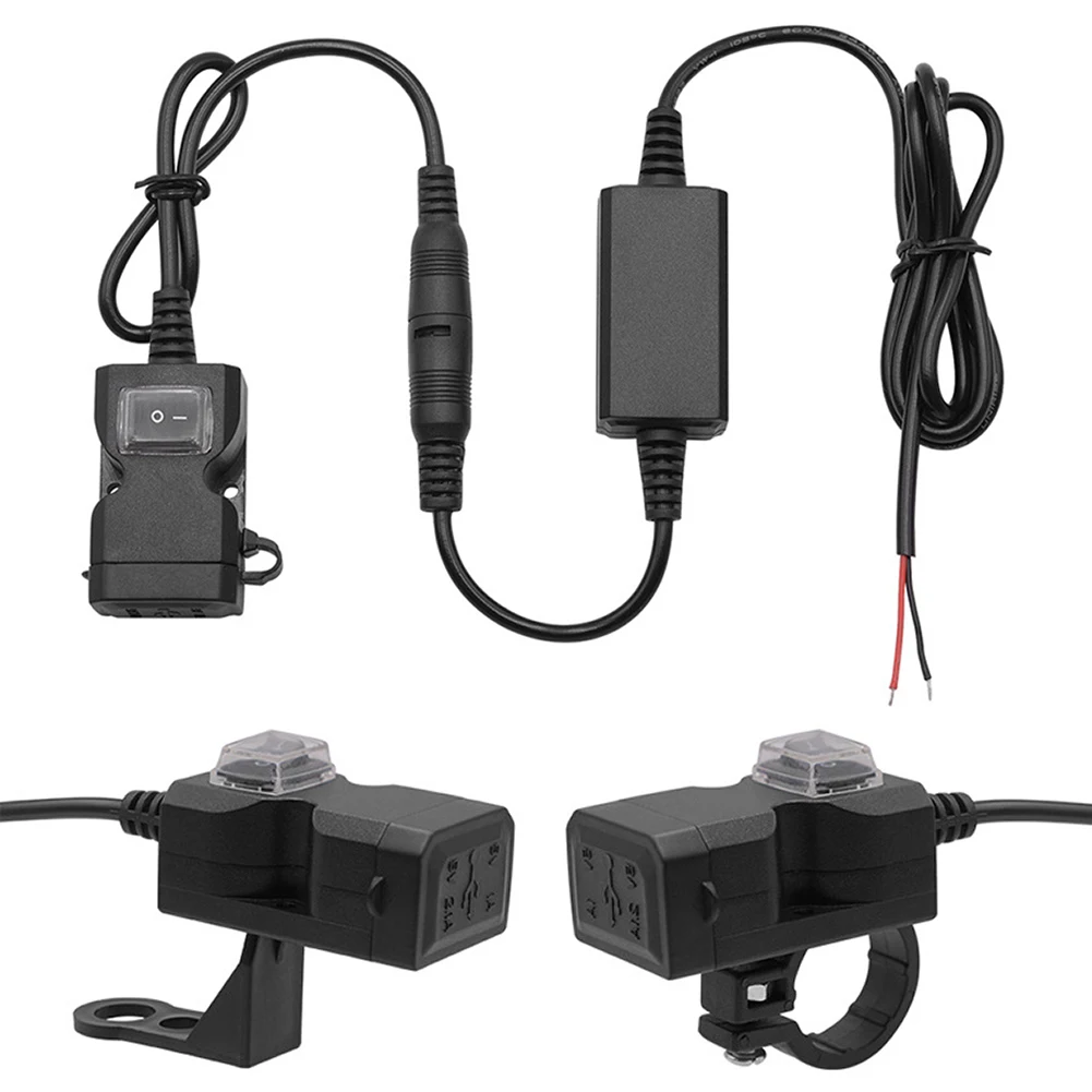 Двойной USB зарядное устройство для мотоцикла QC 3 0 мотоцикл Быстрая зарядка