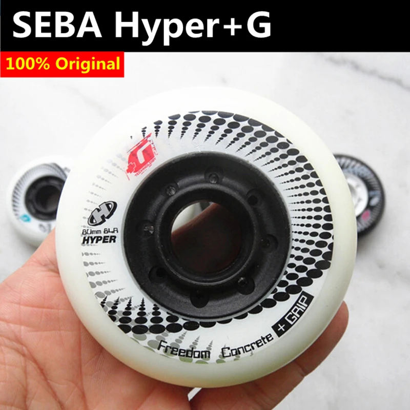 100% Оригинальные роликовые коньки 84A SEBA Hyper + G GRIP для бетона колесные FSK Слалом