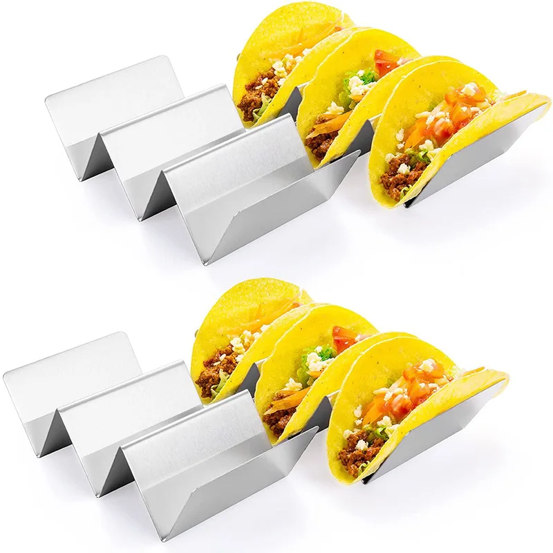 

Taco Holders- Stainless Steel Taco Stand Rack Tray Style By ARTTHOME, Oven Safe for Baking, Dishwasher and Grill Safe