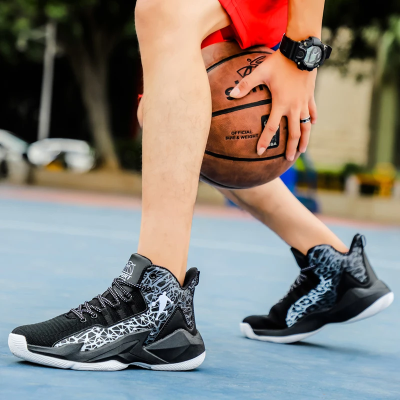 Size36-46 Профессиональная Мужская обувь для баскетбола, амортизирующая нескользящая обувь для больших детей, обувь для баскетбола, уличные кр...