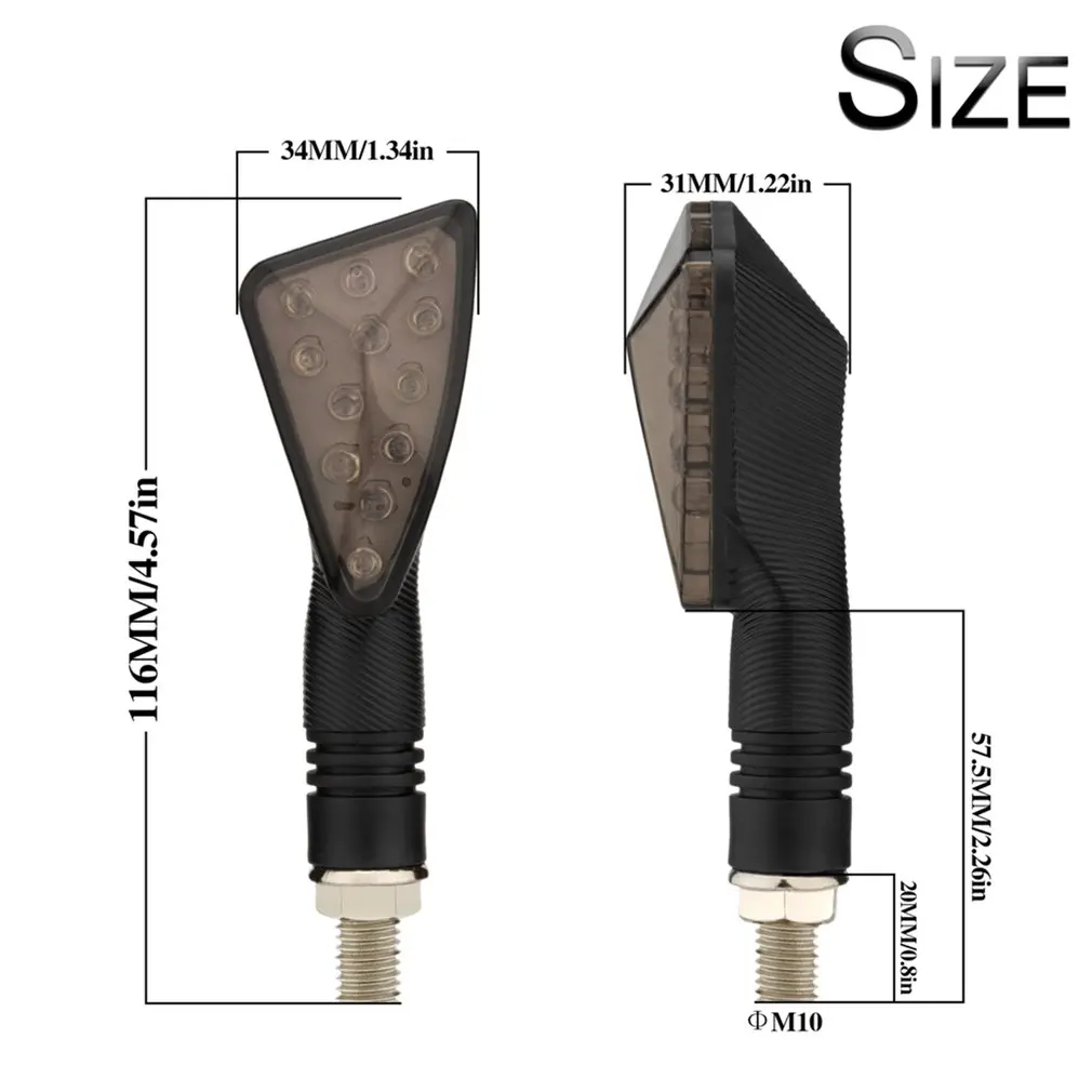 2 шт. Универсальный 12V мигающий поворотники мотоцикл светодиодный светильник s