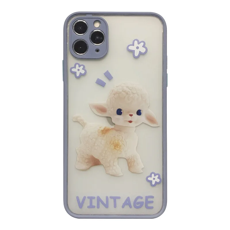 

Ash blue semi-permeable matte Aries phone case for iPhone11 12Pro Max mini X XR XS XSMax 8 7PluS anti-fall protective back cover