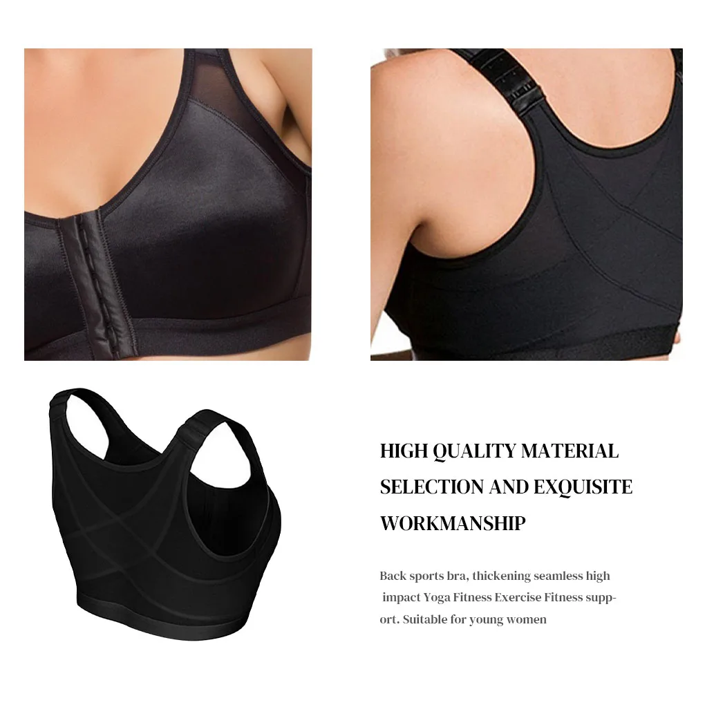 

Posture Corrector Lift Up Bra Women Shockproof Sports Support Fitness Vest Bras Breathable Underwear Cross Back Corset Bra S-5XL
