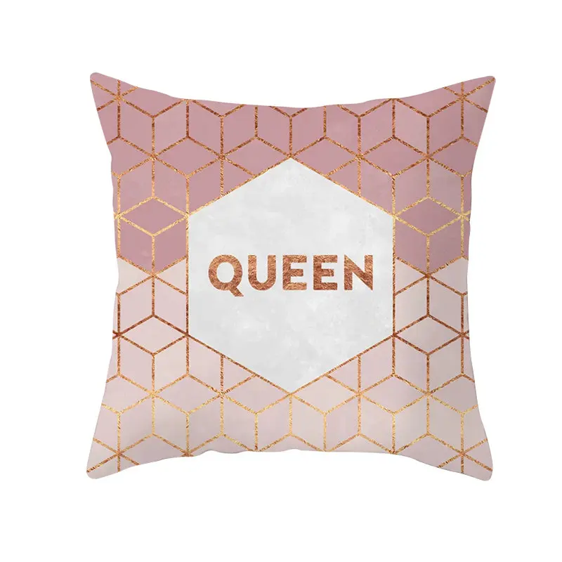 Красочная Геометрическая наволочка для подушек черного и серого цвета, наволочка для декоративных подушек, подушки для дивана, полиэстер, украшение для дома 45*45