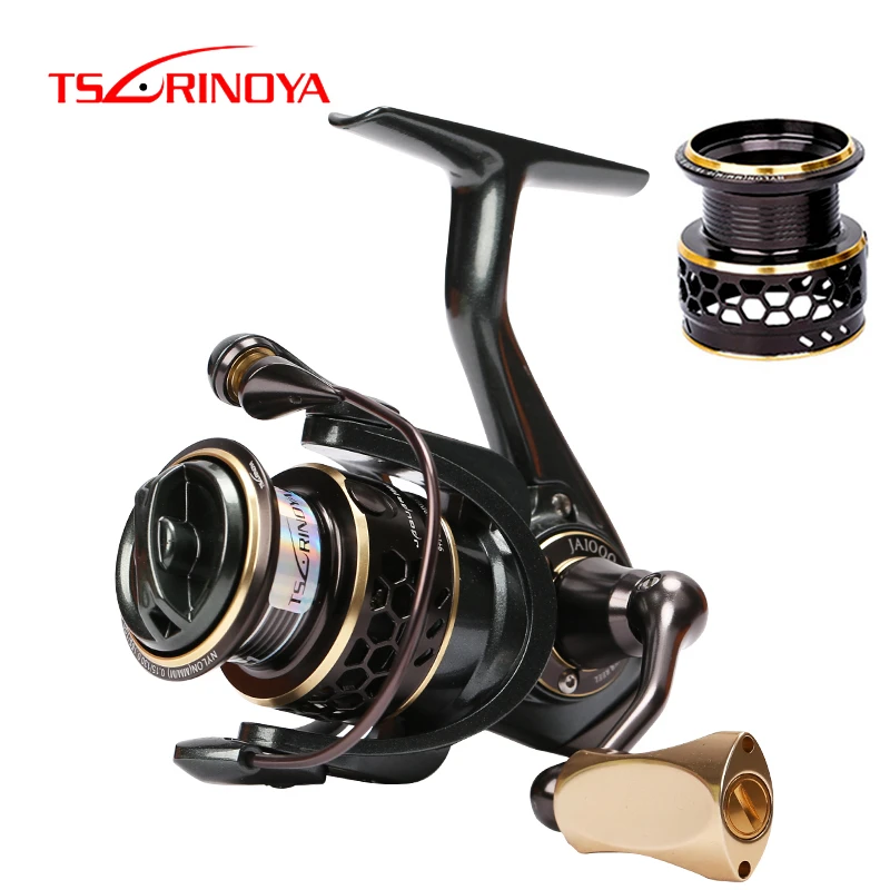

TSURINOYA Jaguar 1000 2000 3000 9+1BB Fishing Spinning Reel Carp Saltwater Fishing Reel Spinning Metal Handle 2 Spool Reels Coil