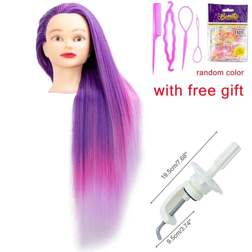 Голова куклы длиной 65 см для парикмахеров практики парикмахерской искусственный