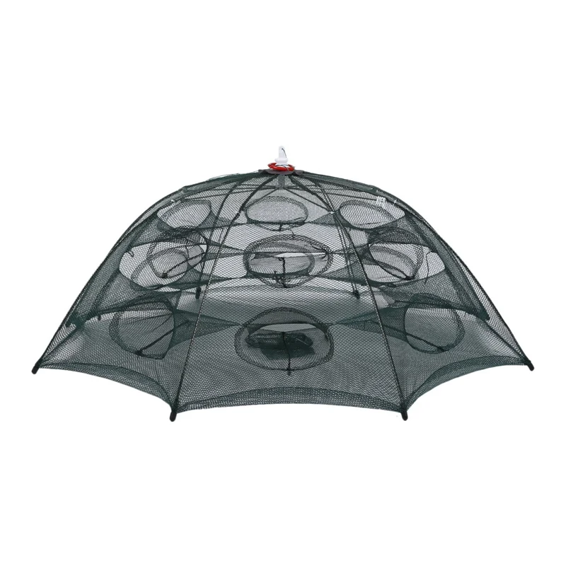 Портативная Складная Автоматическая рыболовная сеть 8 сторон 16 отверстий