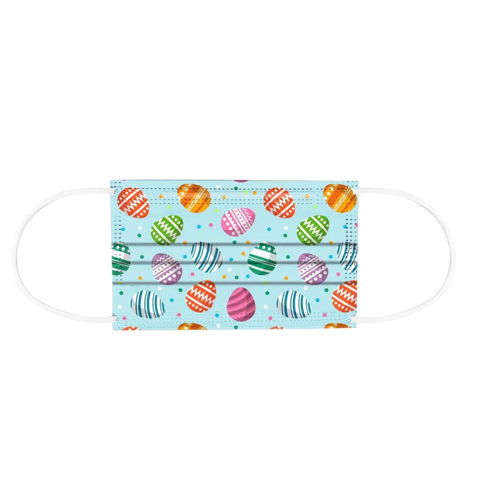 

50PCS Adult's Happy Easter Protection 3 Layer Cartoon Disposable Face Mask Non Woven Masks Breathable Protective Mascarillas
