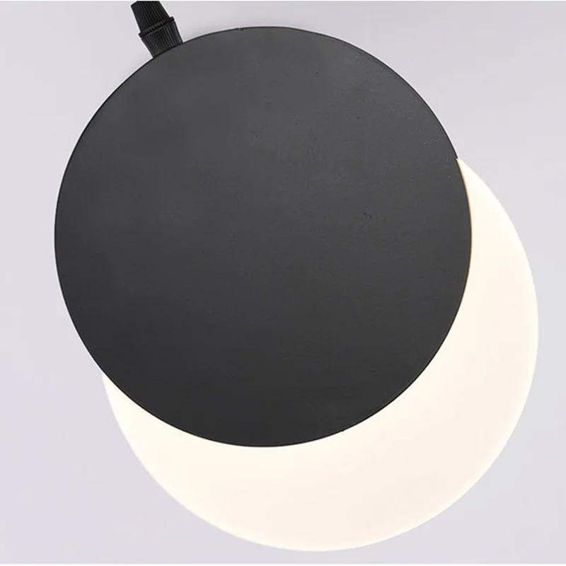 Подвеска в стиле постмодерн для ресторана скандинавского черного цвета простой