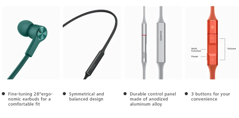 huawei FreeLace Спортивные наушники Bluetooth беспроводной для наушников, карты памяти кабель металлическая полость IPX5 быстрой зарядки наушников