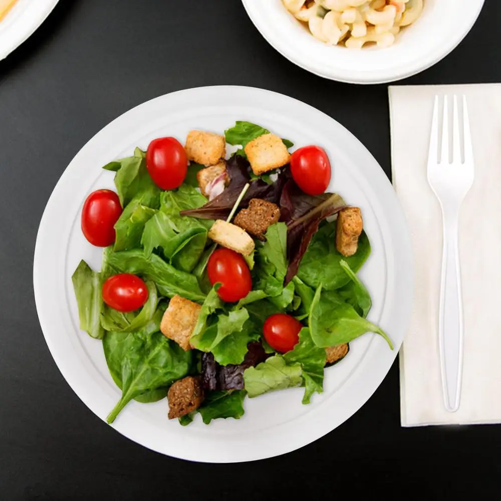 300 шт. одноразовые ножи и вилки разлагаемые|Одноразовая посуда для вечеринок| |