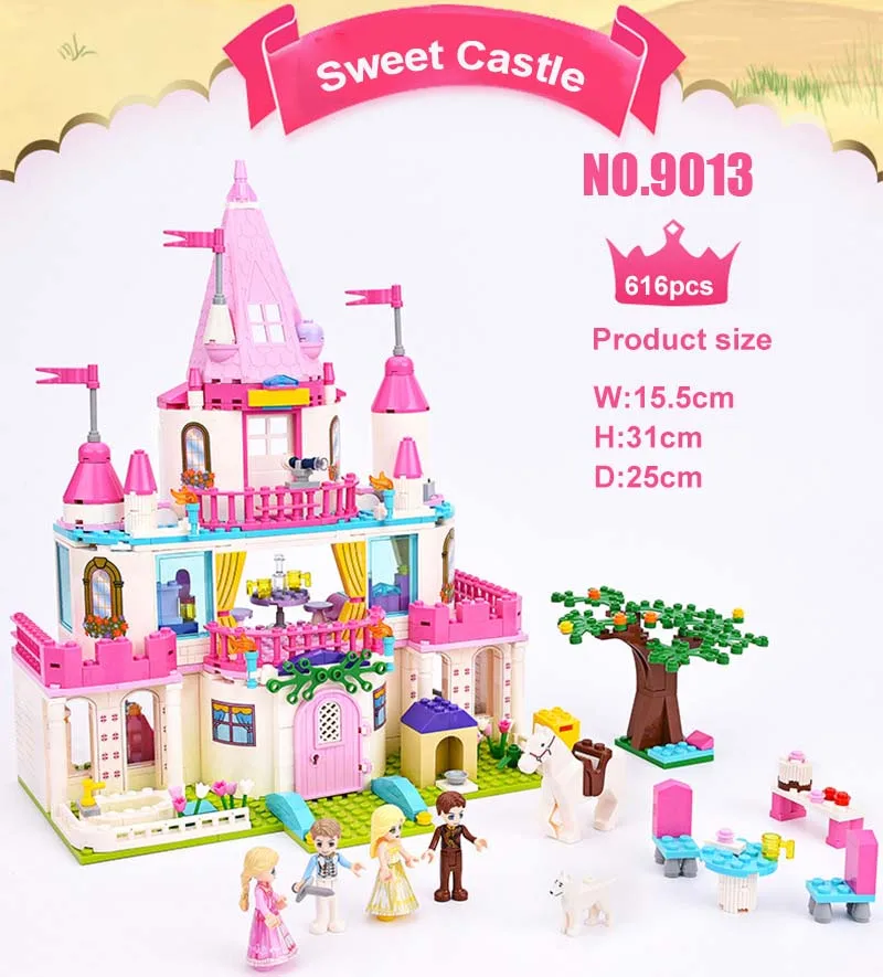 Princess/Prince Series Enchanted Castle Palace Models Building Blocks Royal Carriage Model Compatible Girl Toys Gifts | Игрушки и хобби
