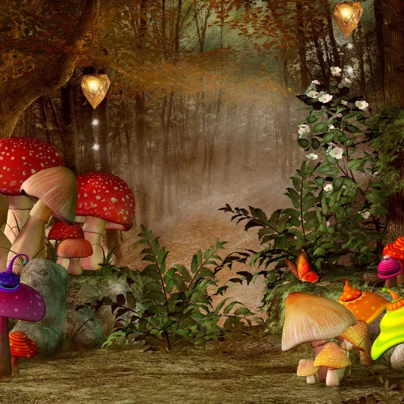 Yeele фотосессия мечтательный гриб детский день рождения фон волшебный лес
