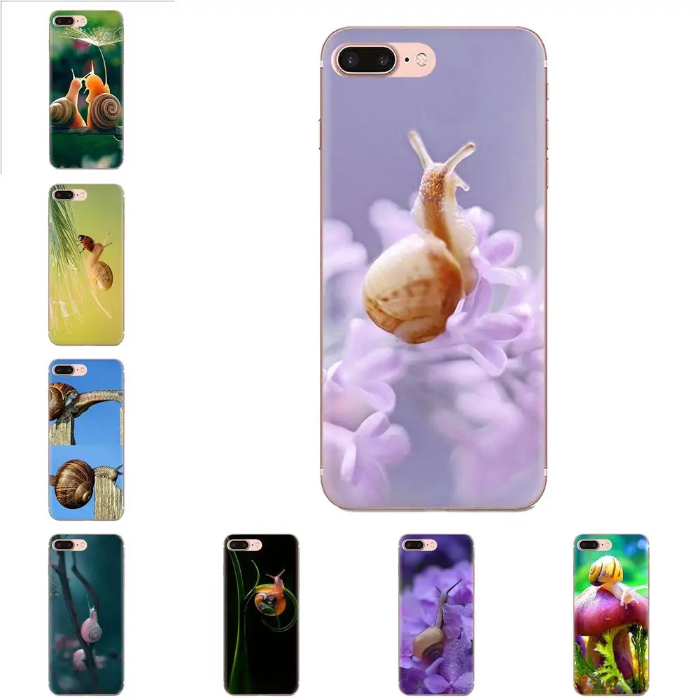 Задние противоударные Чехлы для Apple iPhone 4 4S 5 5C 5S SE 6 6S 7 8 11 Plus Pro X XS Max XR Snail Mushroom