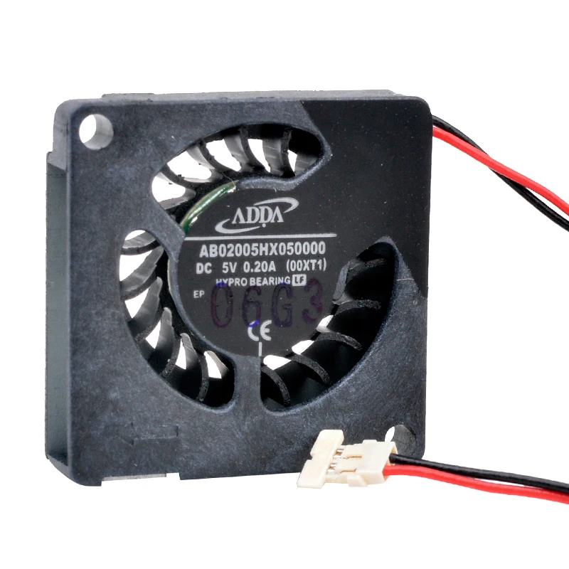 AB02005HX050000 2 см 20 мм вентилятор 20x20x5 DC5V 0 20a миниатюрный ультратонкий боковой