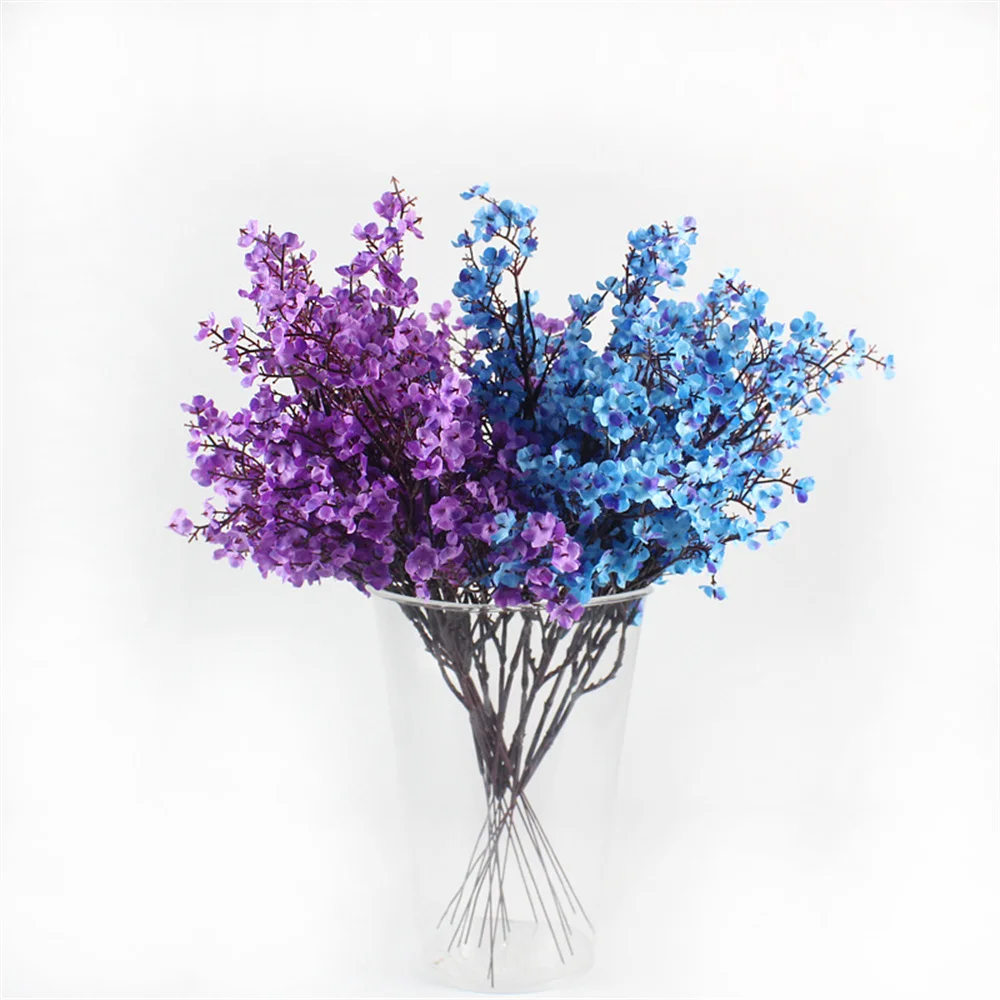 Artificial Baby's breath Fake Silk Flowers Merry Christmas Ornaments Tree Decorations for New Year Wedding Party Decor | Дом и сад