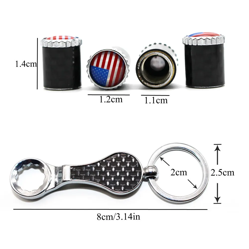 5 шт./компл. эмблема американского национального флага Авто колеса шины воздушный