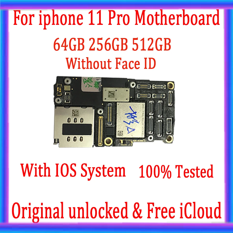 Хорошо протестированная материнская плата для iPhone 11 pro без идентификатора лица
