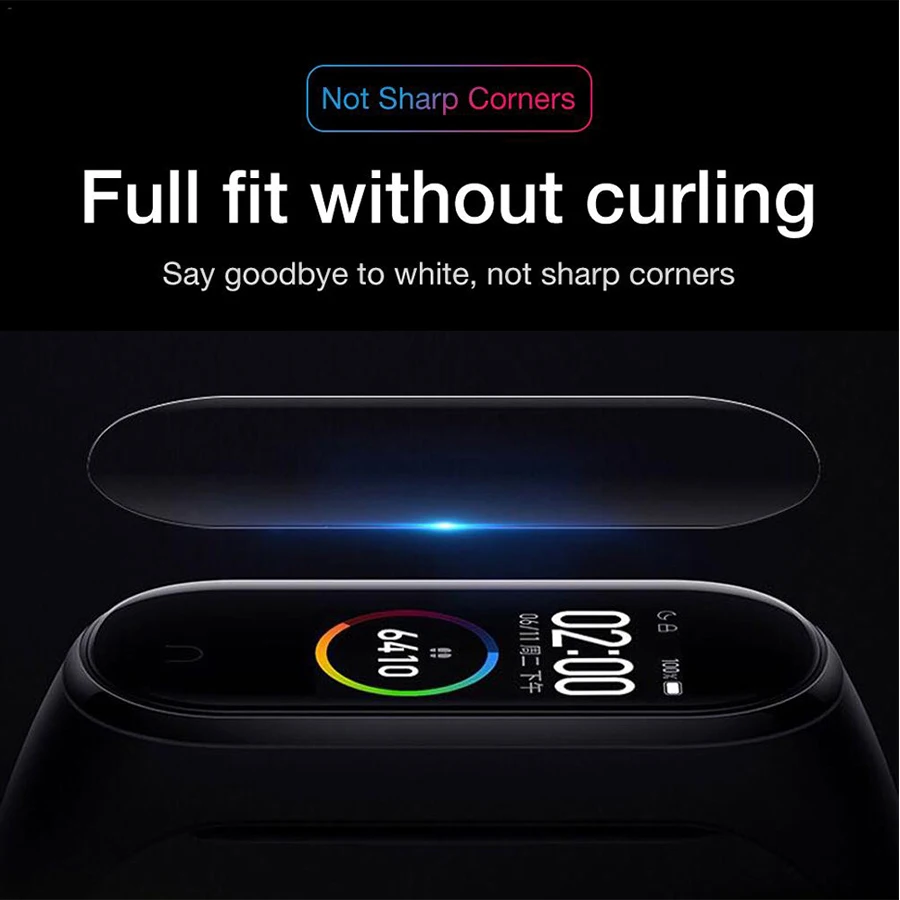 Защитная пленка для экрана Xiaomi Mi Band 4 умный браслет band защитная не закаленное