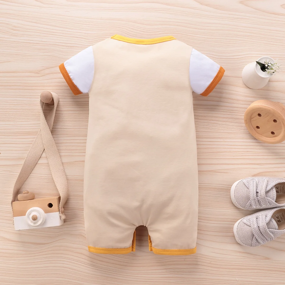 

Newborn Girl Outfit Cotton Letter Rainbow Waves Print Short Sleeve Baby Boy Bodysuit Summer Fashion Cool Baby Girl Clothes 0-18M