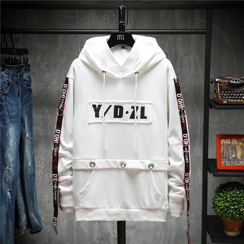 Толстовка с капюшоном в стиле хип-хоп индивидуальным принтом осень 2019 | Мужская