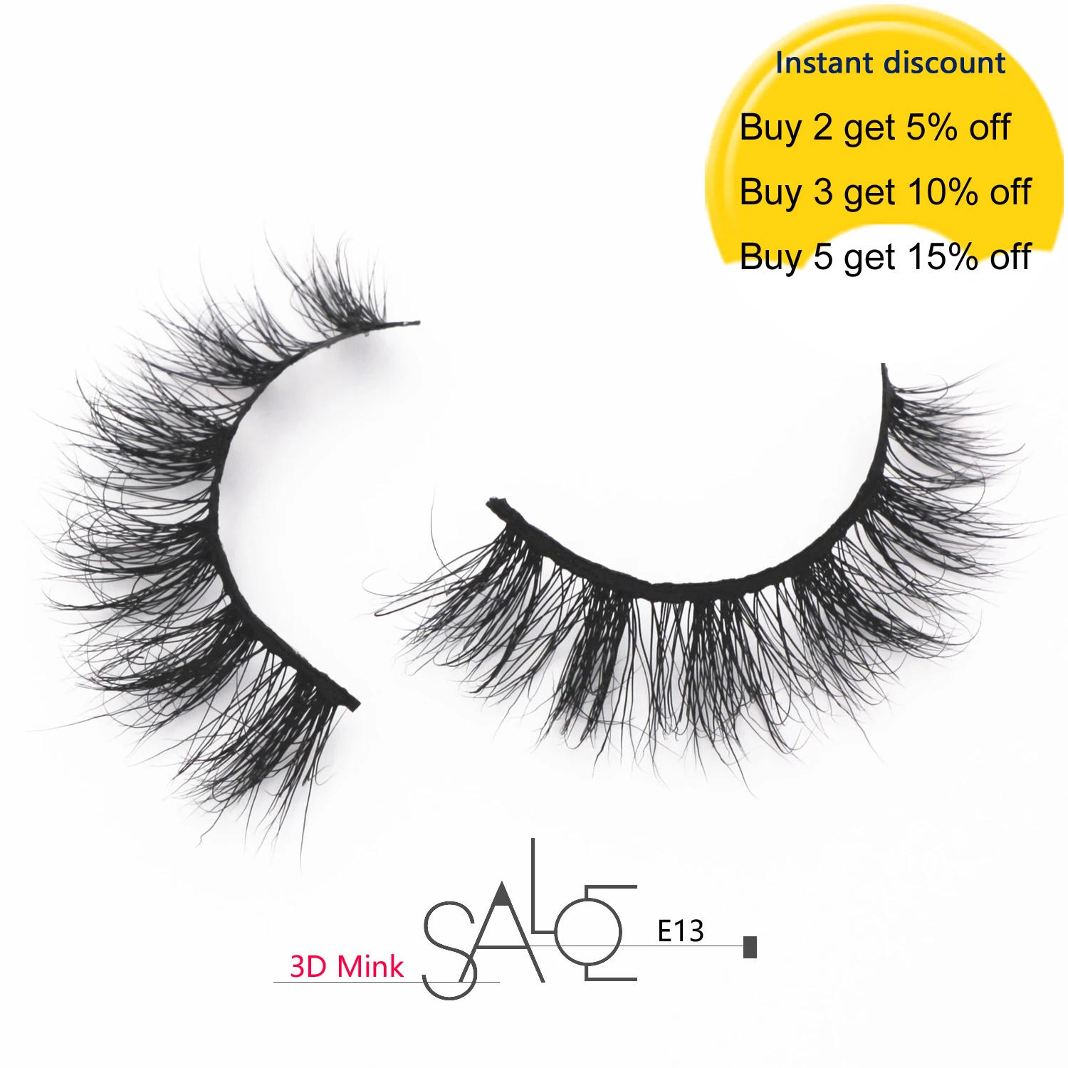 3D норковые ресницы настоящие ручной работы перекрестные индивидуальная полоса