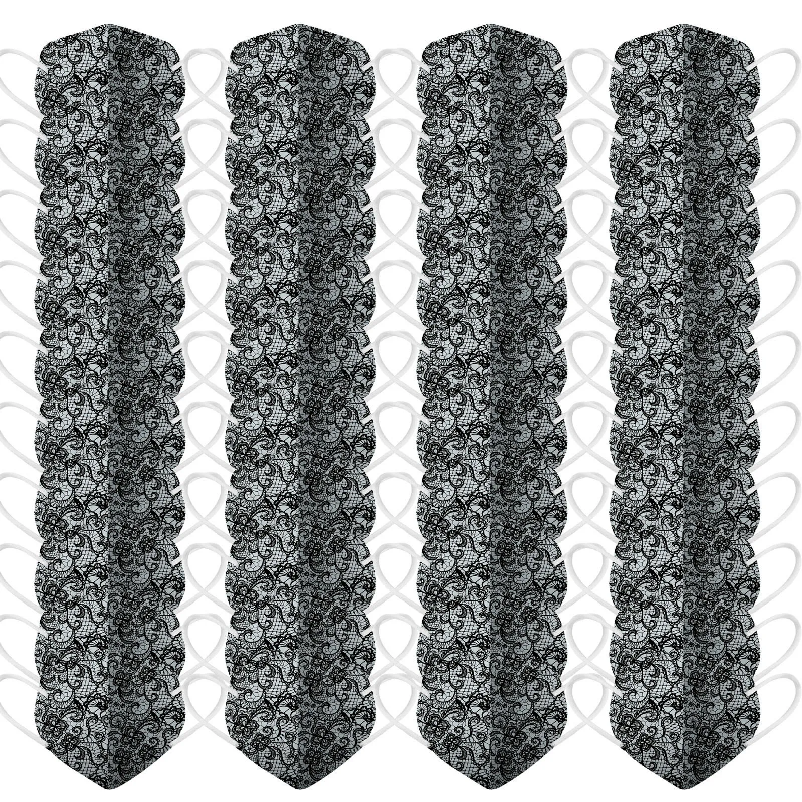 

40PC 5-Layer High-Density Mask PM2.5 Wind And Mist Pollution Protection Filter