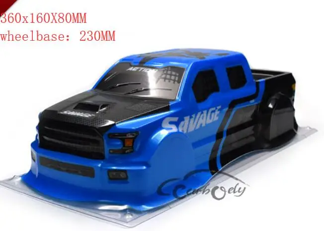 1/12 1/10 1/14 внедорожный грузовик корпус для HPI Savage XS FLUX El Camino SS HSP 94111 REDCAT FS LC RACING TM E5 WLTOYS грузовик - Цвет: P