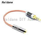 Холдейн 3,5 мм TRRS сбалансированный штекер 4,4 мм TRRRS сбалансированный женский OCC монокристалл Медь аудио кабель-адаптер 3,5 до 4,4 шнур
