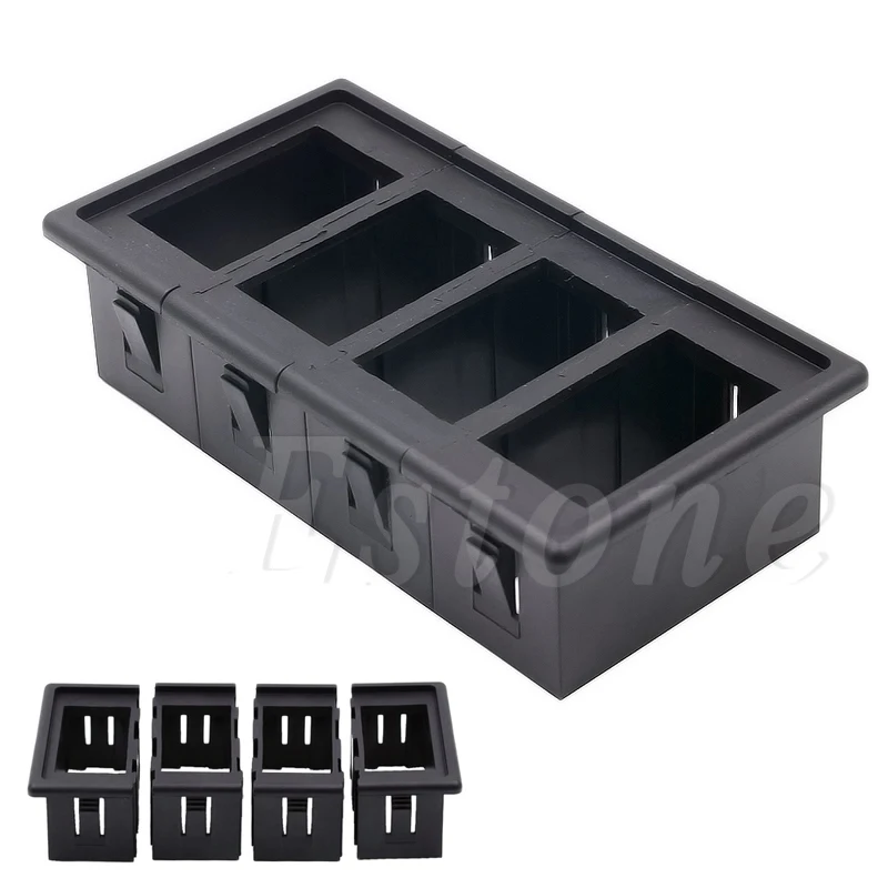 

4 Gang Boat Rocker Switch Clip Panel Patrol Holder Housing For ARB Carling E7CA