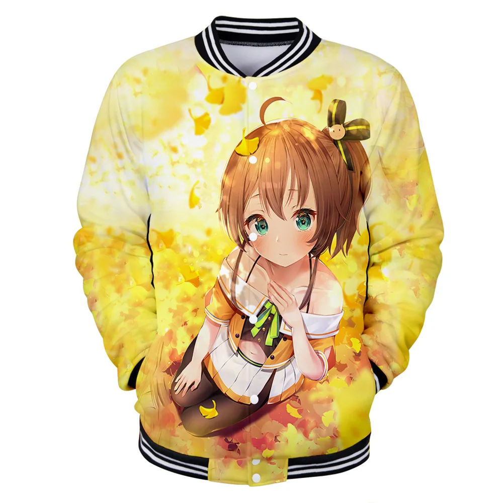 

Women-clothing Natsuiro Matsuri 3D Holiday Men/Women Casual Baseball Uniform Streetwear Sweatshirt Kawaii Y2K Trendy a girl Tops