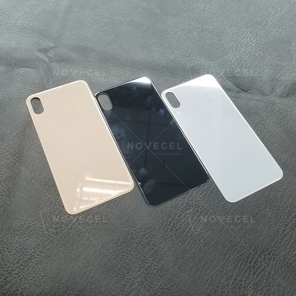 Крышка аккумуляторного отсека для iphone X XS XSMAX задняя крышка из стекла с большим