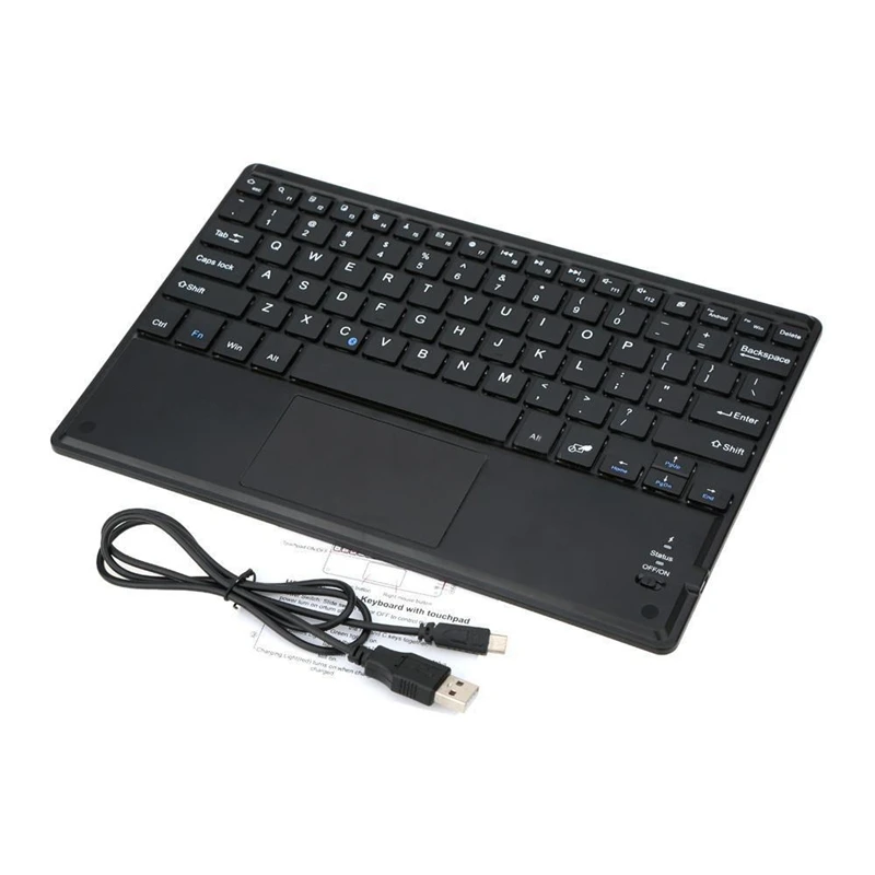 Slim 81-Key Bluetooth Keyboard with Touch Pad for Windows Android | Компьютеры и офис