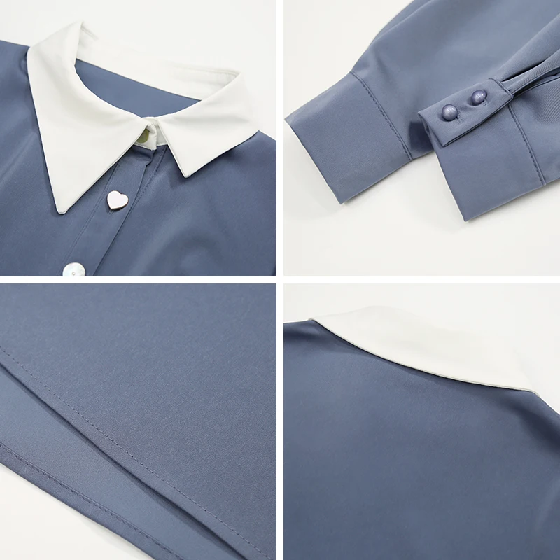 

Women Clothes 2021 Korean Style Loose Irregularity OL Blouses Female Spring Plus Size Blusas poleras mujer Streetwear Tees 1085