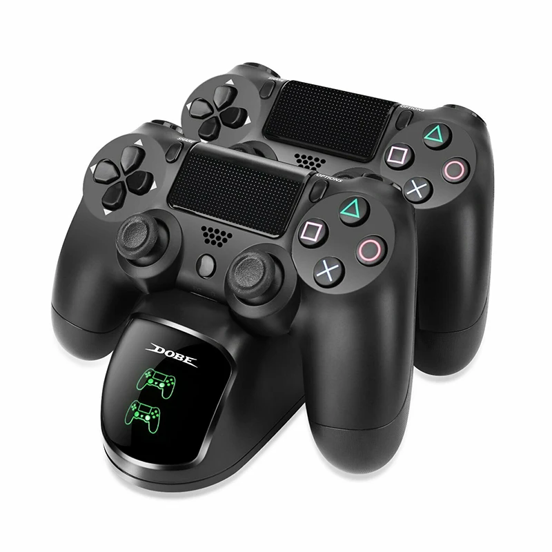 Зарядное устройство для двух геймпадов PS4 со светодиодным индикатором |