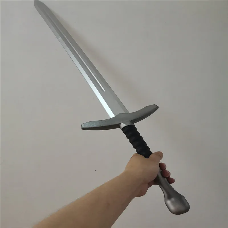 

104.5CM Cosplay Anime Movie Game Gray Minimalist Sword Prop Weapon Role Play Gray Minimalist Sword Weapon PU PropToy Model