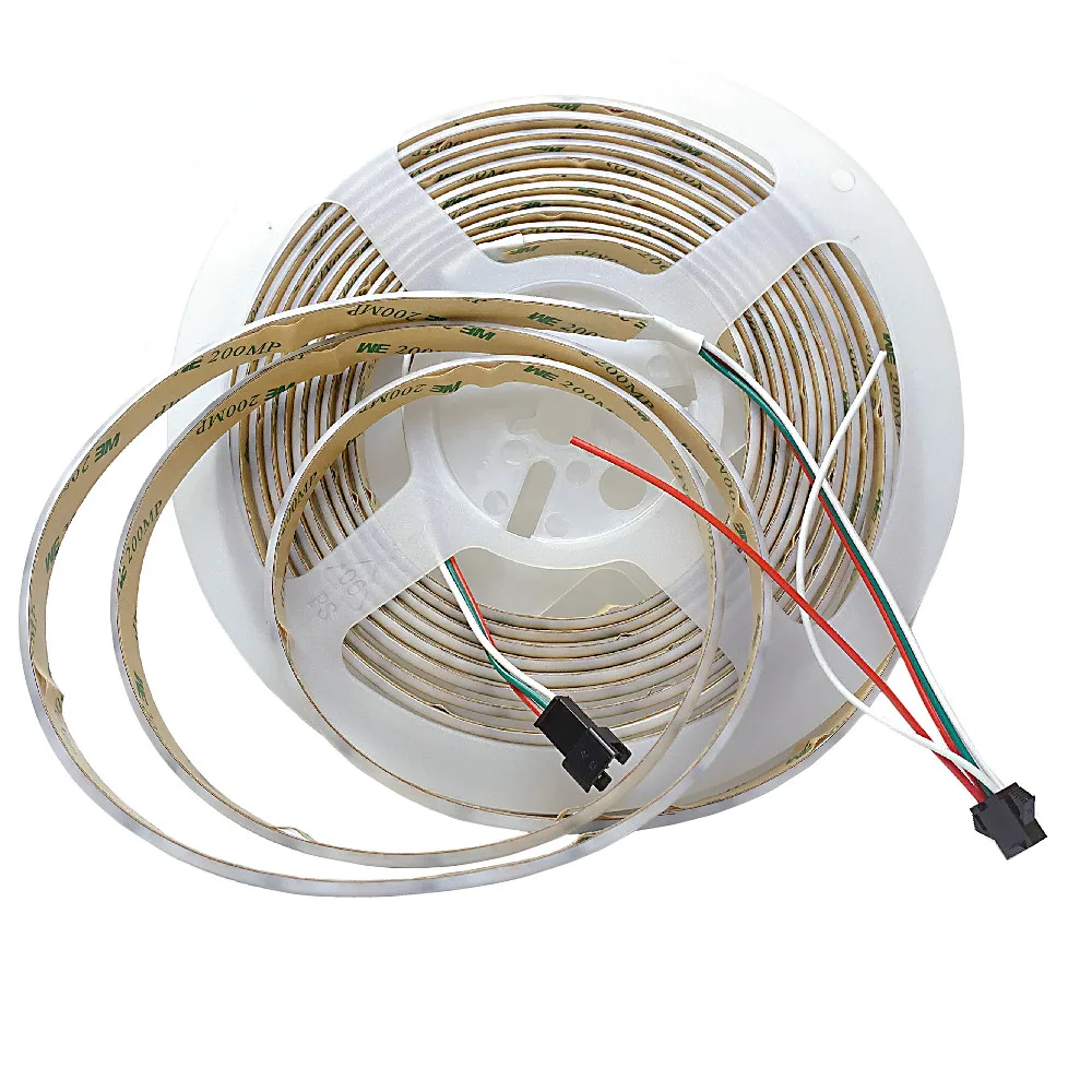 Полноцветная цифровая RGB COB Светодиодная лента 12 В WS2811 / 1903 /16703 программируемая 5 м