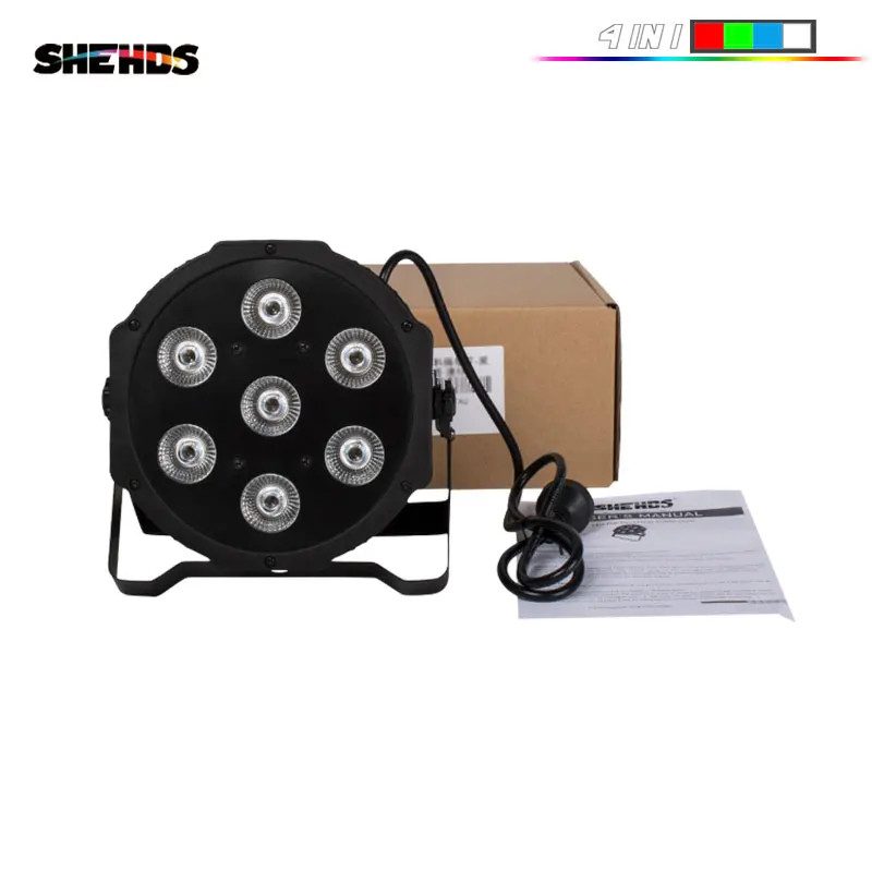 Лидер продаж плоский светодиодный светильник SHEHDS 7x18 Вт/7x12 Вт RGBWA + UV/RGBW для